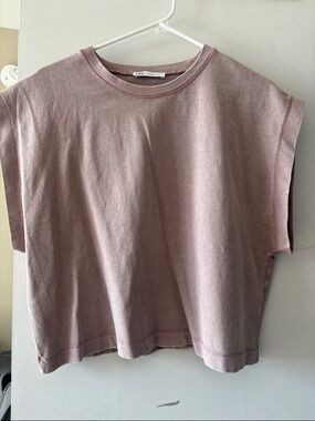 Zara Mauve Muscle Tee